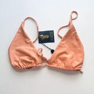 NWT Skatie Peach Ella Bikini Top Large